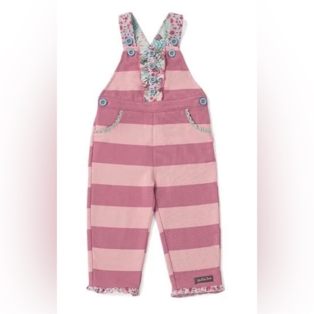 Matilda Jane World Traveler Overalls Infant Girls Size 6-12 months